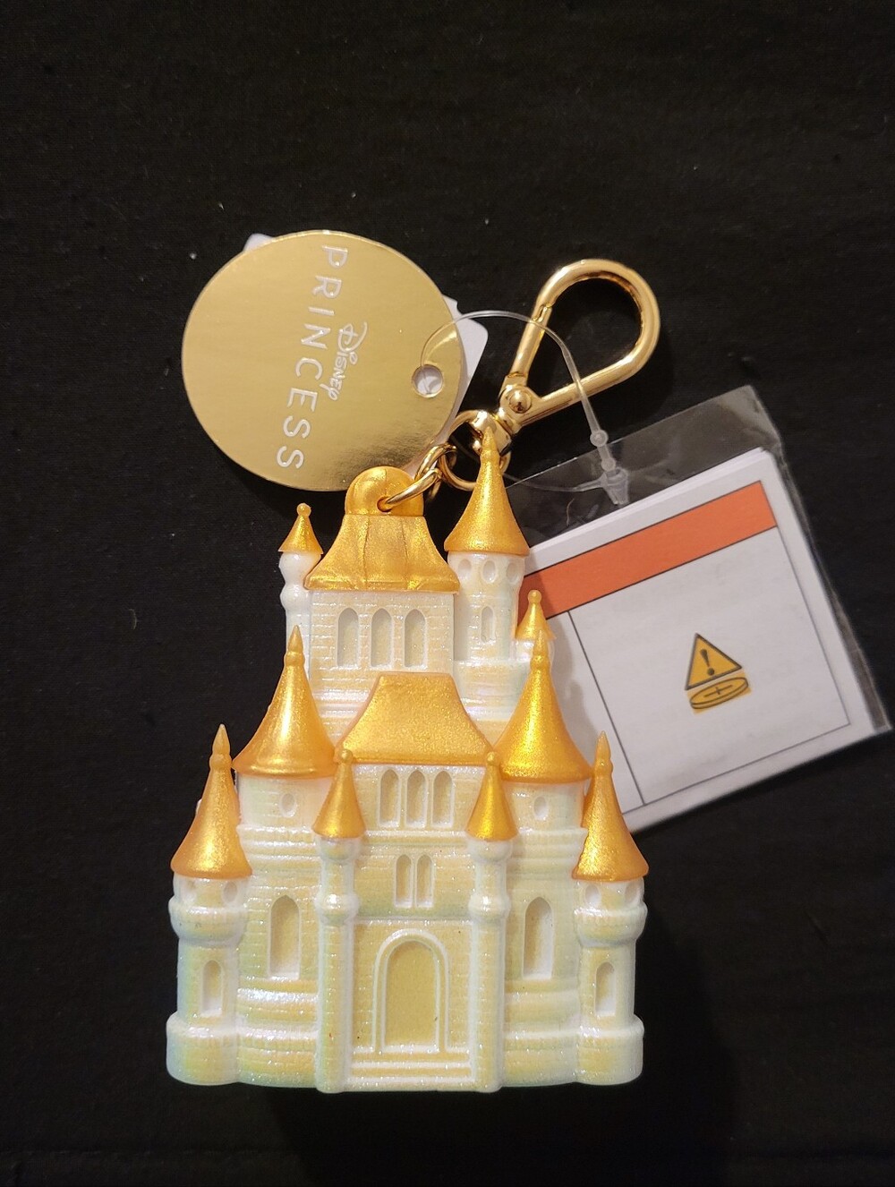 Bath & Body Works LightUp Disney Princess Castle PocketBac holder and Clip Chain